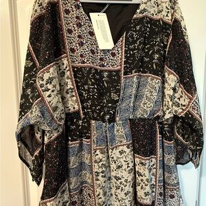 Floral Patchwork Women's Top